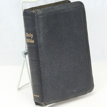 Holy Bible Holman KJV Genuine Morocco Leather Pronouncing Ed Dictionary Concord - £53.06 GBP