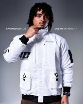 D-E\\41 Futuristic Graphic Bomber Jacket Cyberpunk Streetwear Fashion -M... - $105.00