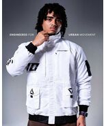 D-E\\41 Futuristic Graphic Bomber Jacket Cyberpunk Streetwear Fashion -M... - $105.00
