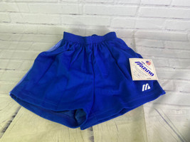 Vtg Mizuno Volleyball Shorts Deadstock Blue Unisex Mens Womens Small Made In Usa - £33.33 GBP