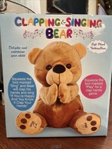 Etna Clapping and Singing Musical Stuffed Bear with Moving Hands - £37.96 GBP