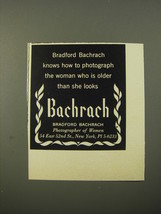 1954 Bradford Bachrach Photography Ad - Bradford Bachrach knows - £14.50 GBP