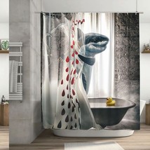 Funny Shark Bathroom Shower Curtain 72x72 Inch - $2,021.45 MXN