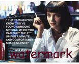 PULP FICTION Mia Wallace "THAT’S WHEN YOU KNOW YOU’VE FOUND SOMEONE" QUO... - $5.64+