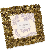 Laura Ashley 4X4 Gold Flower Textured Hand-Crafted Resin Picture Frame W... - £17.05 GBP