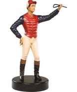 Sculpture Statue Jockey Equestrian Large Colorful Hand-Painted OK Castin... - £231.73 GBP