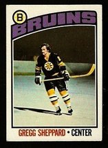 Boston Bruins Gregg Sheppard 1976 Topps Hockey Card # 155 Vg - £0.39 GBP