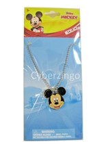 Mickey Mouse Necklace Enameled Pendant With 16&quot; Chain - $9.60