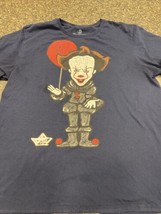 Pennywise 2017 It Movie T-Shirt Men’s Size Large Dark Blue - £10.28 GBP