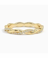 Sophia Twist Ring Petite Twisted Vine Full Eternity Lab Grown Diamond Ri... - $102.00