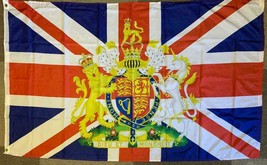 UK MONARCHY ROYAL REAL FLAG England Crown King Premium 3x5 feet Banner G... - £14.47 GBP