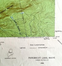 Map Gilmanton New Hamphire 1956 Topographic Geo Survey 21 x 17&quot; TOPO1 - £30.04 GBP