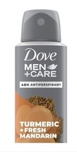 Dove Men+Care Energizing Dry Spray Antiperspirant, 48Hr, Turmeric+Fresh Mandarin - $13.79