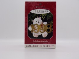 1998 Hallmark Keepsake Fabulous Decade Polar Bear Handcrafted and Brass Ornament - £6.75 GBP