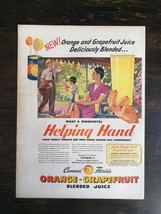 Vintage 1945 Orange Grapefruit Juice Full Page Original Ad 324 - £5.43 GBP