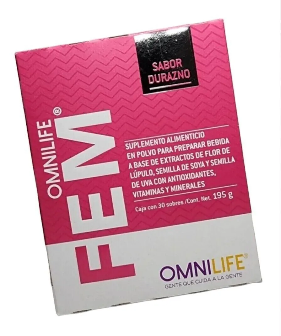 OML Fem | Omnilife | Sabor Durazno | Box w/30 sachets *FREE SHIPPING* - $71.23