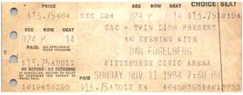 Dan Fogelberg Concert Ticket Stub November 11 1984 Pittsburgh Pennsylvania - £27.18 GBP