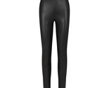 NWT SKIMS Faux Leather Ankle-Zip Matte Leggings in Onyx Black Size Medium M - $93.49