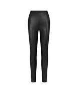 NWT SKIMS Faux Leather Ankle-Zip Matte Leggings in Onyx Black Size Medium M - $126.99 CAD