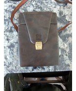 vintage 6&#39; x 8&#39; brown leather Kodak case Made in U.S.A. - $19.80