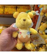 Authentic HK Disney Pooh Honeybee Plush - Spring Keychain Collectible - $24.76