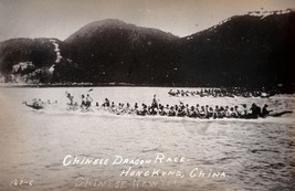 Vintage Photo; Chinese Dragon Race;New Year;Hong Kong, China; Circa 1912 - £11.54 GBP