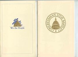 Congressman Steve Bartlett Banquet Programs George W Bush 1985 Pete DuPo... - $31.68