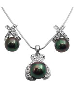 Tahitian Pearls Pendant Necklace Oyster Shell Pearls Pendant Jewelry - $22.48