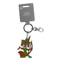 2024 Disney Parks WDW Robin Hood Metal Flair Keychain Bag Charm New - $27.57