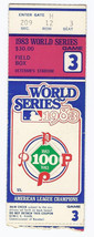 1983 World Series Ticket Stub Game 3 Orioles @ Phillies - £64.53 GBP