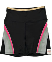 P.E Nation Bike Shorts Women’s Size Medium Black Pink Gray Division One - $27.05