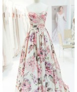 Sweetheart Rose Print Wedding Dresses Bridal Gowns - £151.07 GBP+