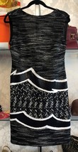 MISSONI Black &amp; White Sleeveless Sheath Dress Sz M - £235.67 GBP