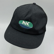 Vintage NK Northrup King Seeds Mesh Embroidered Snapback Hat Cap K Produ... - $19.79