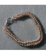 Silver Chainmaille Byzantene Bracelet  - $25.00