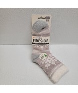 Sof Sole Fireside Cozy Lodge Socks Purple Gray Snowflake Women Infused w... - £7.90 GBP