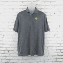 Nike Golf Mens Shirt Large Gray Polo Dri Fit Short Sleeve Elite Turf - £12.78 GBP
