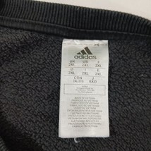 Adidas GK9106 Men's 3-Stripes Black Cotton Blend Pullover Sweatshirt Size 2XL image 3
