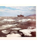 1988 Lake Baikal Ice Flow Ship USSR Russian Photo Print Card Cold War Er... - $40.83 CAD
