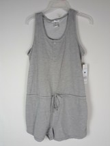 Just Be... Heather Grey French Terry Romper Womens Size Medium NEW - $15.93