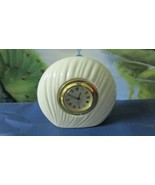 Lenox Richmond Swirl Clock Quartz Movement Japan Desk 3 1/2 X 3 1/2&quot; BAT... - £20.50 GBP