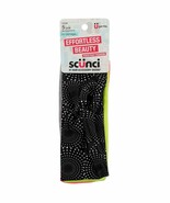 Scunci 5 Piece Headwraps Effortless Beauty No Damage Black Dot &amp; Solids ... - $11.64