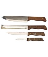 Armstrong Forge Chef Steak Knives Wood Handle Lot of 4 NICE Japan - €16,96 EUR