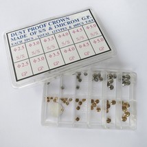 T659 Dust Proof Steel Watch Crown Kit with 1 MICROM Gold Plated for Watchmaker - £27.61 GBP