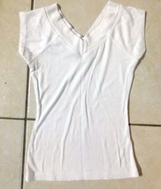 Top Shirt Womens Urban Outfitters Bdg White Short Sleeve Sz M Preowned (Tld) - £16.01 GBP