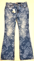 Johnny Was Floral Rialto Jeans Size-31 Blue - £117.13 GBP