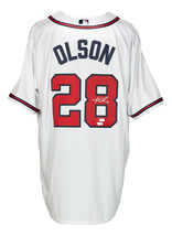 Matt Olson Signed Atlanta Braves White Nike Baseball Jersey Fanatics - $338.53