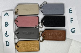 COACH Bag Hang Tag  Key Chain  authentic 2.25 *1 in  Aprox pick one - $449.13 MXN