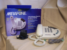 MIRAFONE OP201 TELEPHONE DIRECT VIBE VIBRATING HARD OF HEARING ORIG BOX ... - £28.80 GBP