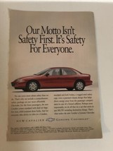 1995 Chevy Cavalier Vintage Print Ad Advertisement pa16 - £7.11 GBP